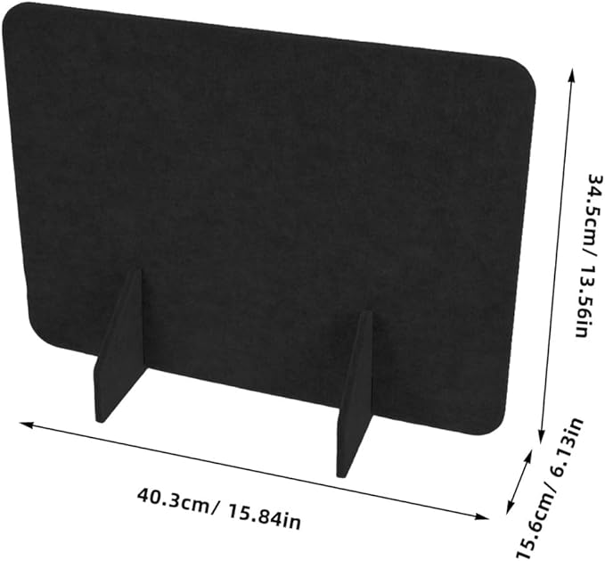2pcs Felt Privacy Panel for Desktop Noise Reduction No Drill Installation Versatile Tabletop Separator for Office Classroom and Home Use