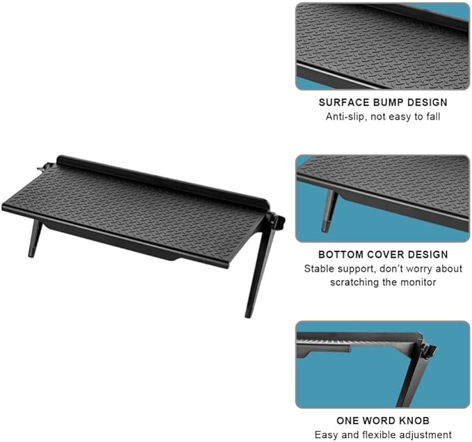 2 Park TV Top Shelf apple tv mount Monitor Shelf Screen Storage Shelf floating tv stand Router Shelf Adjustable Mount for Media Box, Game Console, Router TV, Camera Frames Remote 8.5 X 4.4 Inch