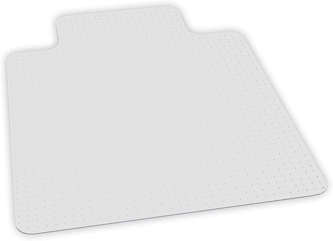 ES Robbins EverLife Chair Mat with Lip for Medium Pile Carpet, 45"x53", Crystal Edge (122183)