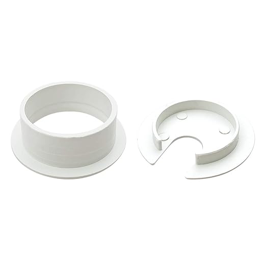 6pcs Desk Grommet 1-3/8 inch Plastic Wire Cord Cable Grommets Hole Cover for Office PC Desk Cable Cord Organizer (White)