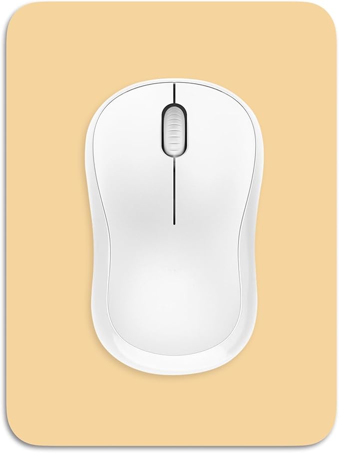 Dapesuom Small Mouse Pad, 6 x 8 Inch Thick Rubber Premium-Textured Non-Slip Portable & Washable Mini Mouse Mat for Women Men Wireless Laptops Keyboard Tray Gaming Computer Office Travel, Navajo White