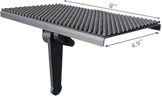 TV Top Shelf Wide Platform Solid Screen Shelf Adjustable Mount Desktop PC Monitor with 8 inch Wide Platform，for Streaming Devices, Media Boxes, Speakers and Home Decor,Black