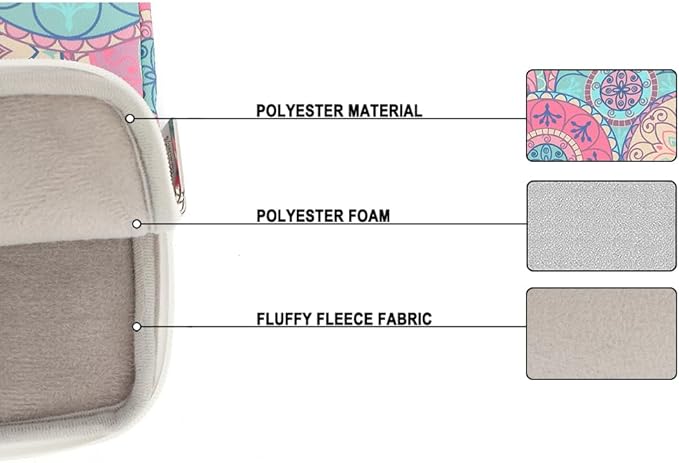 Notebook Computer 13-13.3-inch Notebook case, Suitable for MacBook Air/Pro 13 /Pro 14, HP Dell ASUS Lenovo Notebook, Polyester Upright Computer case with Pocket (Bandanna)