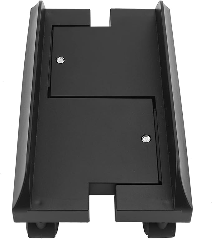 Computer Case Holder, Removable Computer Tower Stand with 4 Caster Wheels, Mainframe Storage Rack for Home, Office Use(Black)