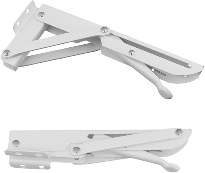 1 Set Desk Extension Folding Shelf Brackets,Metal Tablet Mount Arm Computer Desk Extender Clamp,Keyboard Rack Desktop Extension Tray,White Large Clip