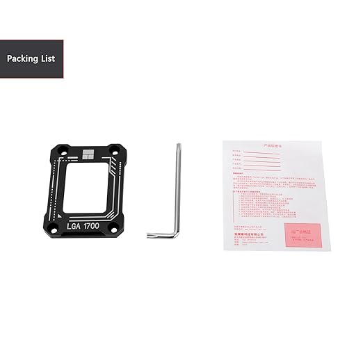 Thermalright Intel 12th/13th Gen LGA 1700 Bending Bracket Frame,Bending Plate,CPU Snap Replacement Bracket/Aluminum CPU Stress Bending Correction Fixture,Fully Bonded Mounting Stick