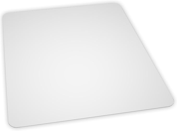 Chair Mat for Medium Pile Carpet, 36"x 48" Rectangle, Clear Vinyl Crystal Edge
