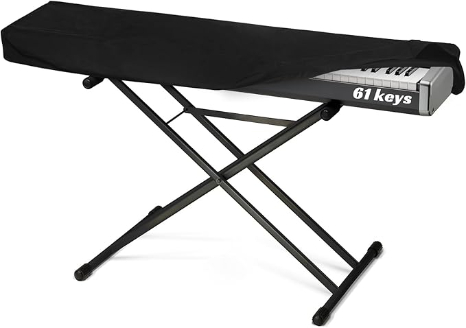 Piano Keyboard Dust Cover 61 Keys, Digital Electronic Piano Keyboard Covers, Thickening Full Covering Soft and Premium Surface, Essential Accessories to Protect Your Music Piano