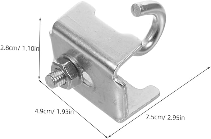 UKCOCO 6pcs Heavy Duty Beam Hanger Clamp for Industrial Wire Shelving Durable Metal Clamps for Versatile Storage Easy Setup and Removal Optimized for Warehouse Use