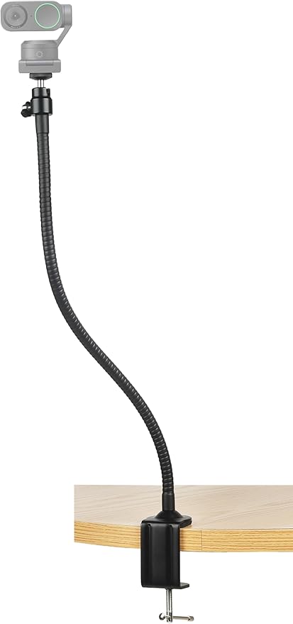 AceTaken 25'' Webcam-Stand Clamp Mount Holder for Insta360 Link 2 pro/Link 2C pro/Link 2/Link 2C/Link PTZ 4K Webcams and X5 X4 X3 X2 Action Cameras