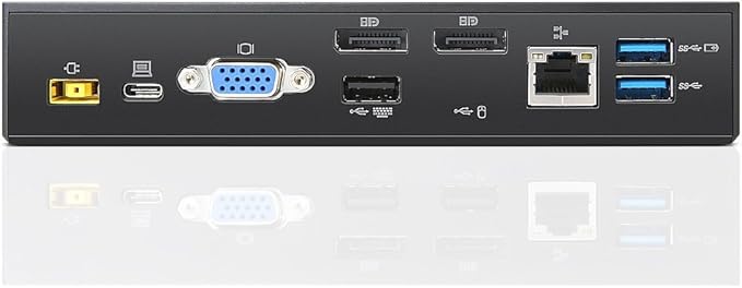 Lenovo ThinkPad USB-C UltraDock With 90W 2 Prong AC Adapter (40A90090US, USA Retail Packaged)