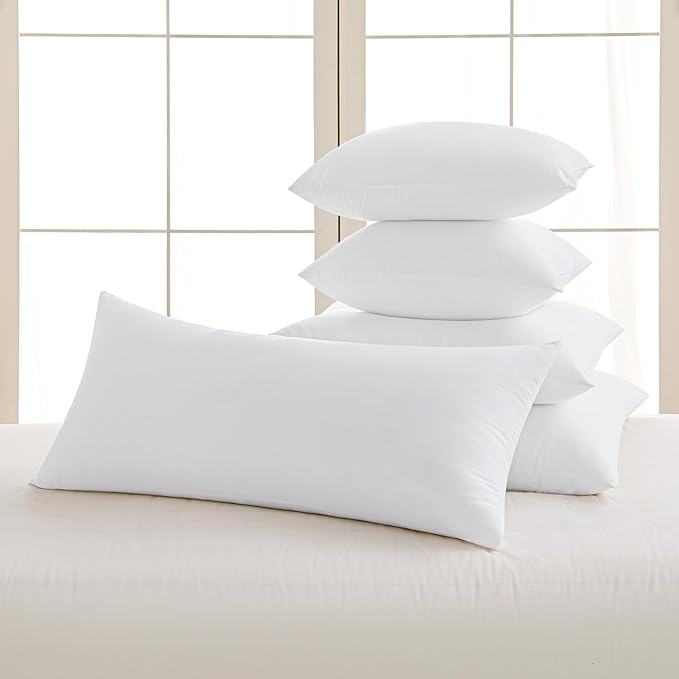 MIULEE 14x36 Inch Throw Pillow Insert Premium Throw Pillow Virgin Microfiber Stuffer Rectangle Pillow for Sofa Bed Couch