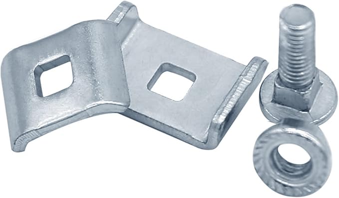 30 Pack Splice Washer Kit, Reinforced Joint Gridwall Clamp Clips Fit 5/32"-1/4" Wire Dia. Basket Wire Mesh Cable Tray, End to End Wall Grid Panel Connector
