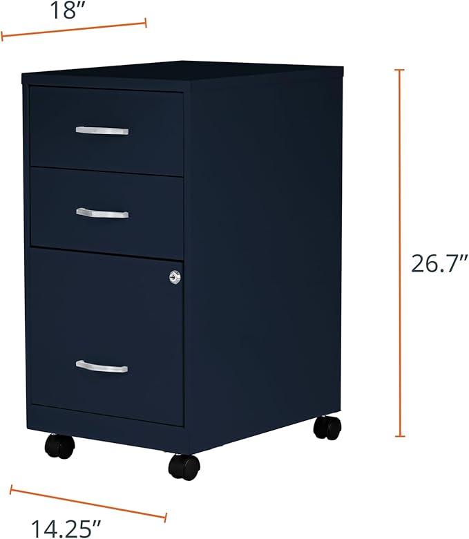 Lorell LLR03097NY - Lorell SOHO SOHOThe 3-Drawer Organizer Cabinet