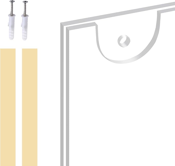 Acrylic Sign Holder 8.5 x 11 Vertical, Wall Mount Document Holder, Clear Plastic Picture Frame with Tape Adhesive and Screws for Office, Home, Store, Restaurant - 6 Pack