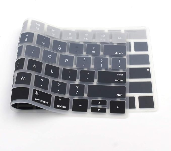 ProElife Ultra Thin Silicone Keyboard Protector Cover Skin for Apple Magic Keyboard & Magic Keyboard 2 (U.S Version, Model: MLA22L/A-A1644, Without Numeric Keypad) (Ombre Gray)
