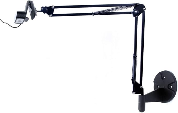 AceTaken Webcam Stand Kit, 2in1 Wall Mount and Clamp Arm Holder for Logitech C920 C920s C922x C930e C925e Brio