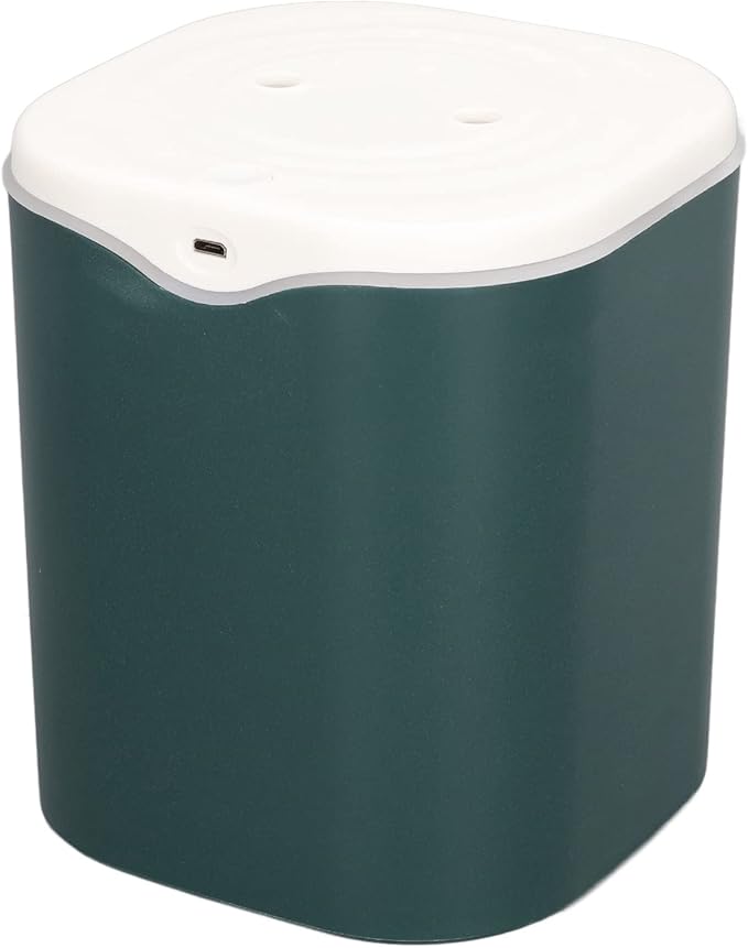 Bedroom Humidifier, 2L Water 12 To 20h USB Port 2 Mode Desk Humidifier Dual Sprayer for Dorm(Green)