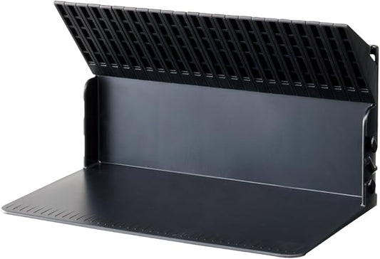 Lihit Lab A3575-24 Single Book Stand Bookend CD DVD Storage, Black