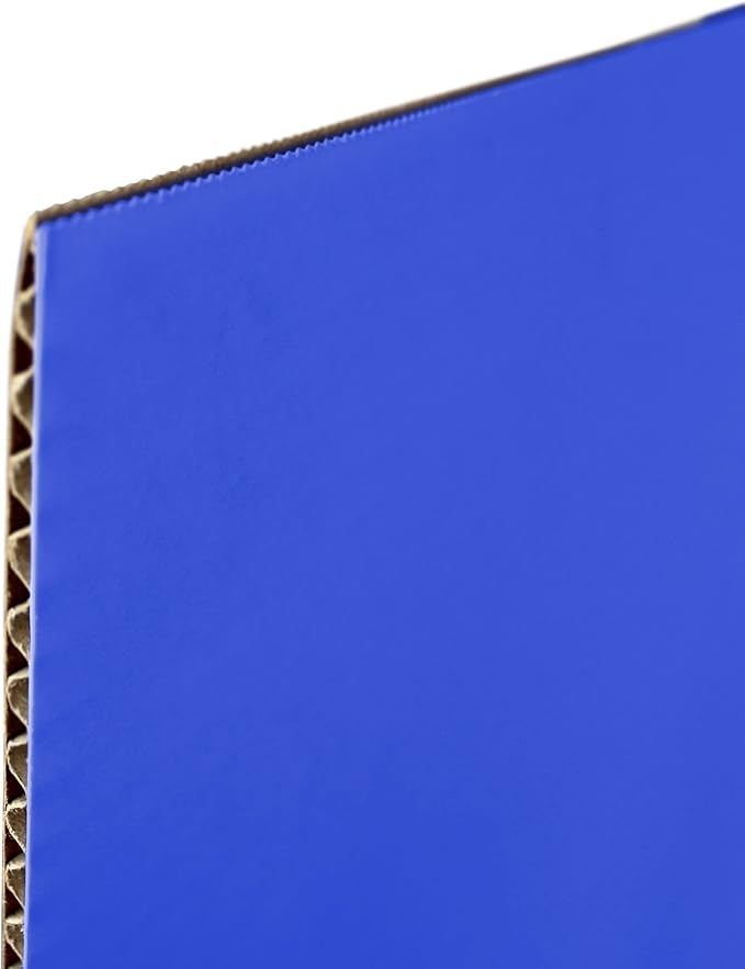 Flipside Products 12 Pack Blue Study Carrel, 12”x48” Privacy Boards, Student Privacy and Focus Booth for The Classroom, Desk Divider Cubby for Tests, Made in USA