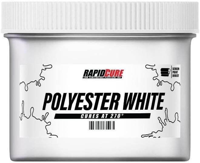 Rapid Cure® Screen Printing Ink Polyester White (Pint - 16oz.) - Plastisol Ink for Screen Printing, Fast Curing Fabric Paint - Screen Print Direct®, USA Made