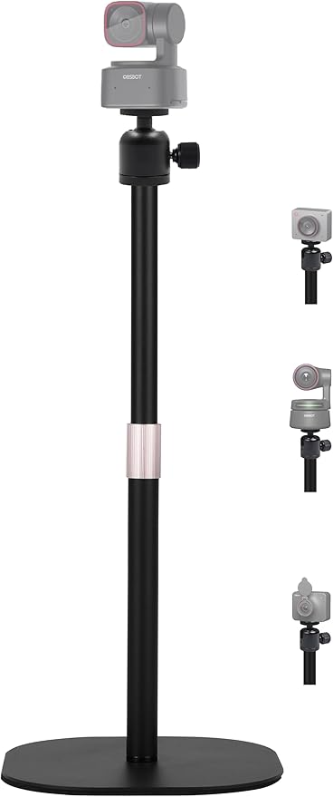 Heavy-Duty Webcam Stand, 18-inch Tabletop Webcam Tripod Holder Compatible with OBSBOT Tiny 2/ Tiny SE 1080P/Meet 2/Meet SE/Meet Webcams