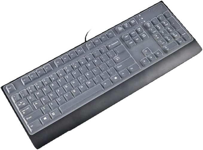 Keyboard Skin Compatible with Lenovo Preferred Pro & Preferred Pro II Wired Keyboard 4X30M86879 4Y9400 73p5220 41A5289 54Y9400, sk-8813/8825/8820/1619/8827/8817, ku-0225, KB-1021/1468, ekb-425a (Clear