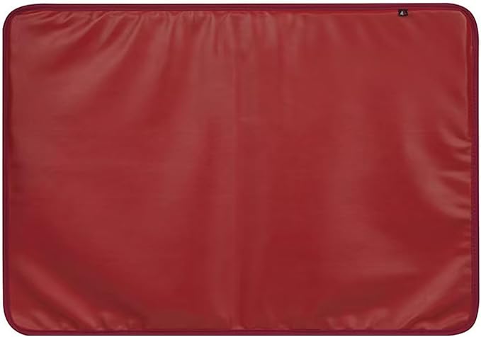 Monitor Dust Cover for iMac 24 inch PU Leather Anti-Static Dustproof Protective Case for LCD/LED/HD Panel Case Computer Sleeve Monitor Dust Cover with Rear Pocket (Red, 24inch)