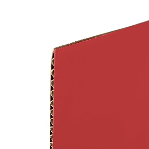 Flipside Products 18”x 48” Red Study Carrel, Privacy Boards, Student Privacy and Focus Booth for The Classroom, Desk Divider Cubby for Tests, Made in USA - 12 Pack