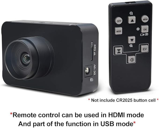 MOKOSE 12MP HDMI Camera 1080P USB HD Streaming Webcam, Recording 4K@30FPS Industry C/CS-Mount Camera with 3.2mm No Distortion Manual Lens