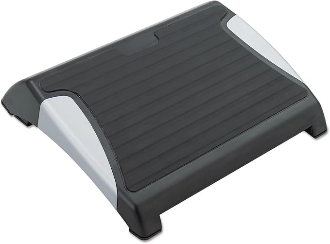 Safco 2120BL RestEase Adjustable Footrest (Qty. 1), Black