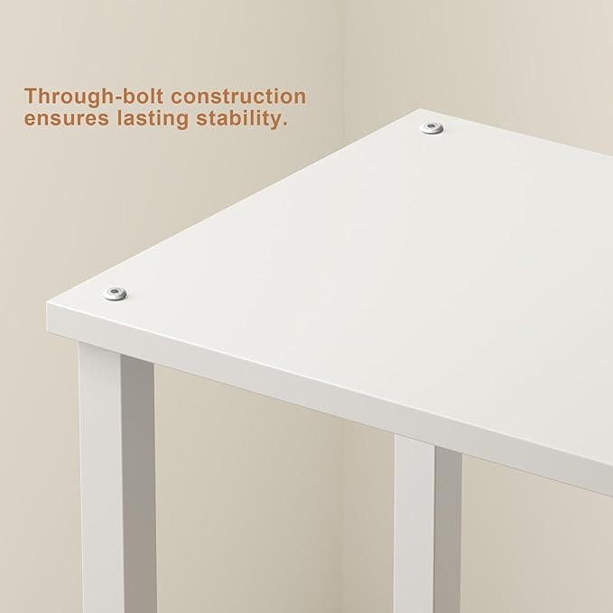 TUTOTAK End Table, Side Table, Nightstand, 2-Tier Storage Shelf, Sofa Side Table for Small Space, Living Room, Bed Room V1TB01BW034