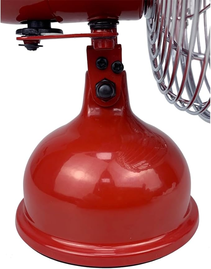 Good Housekeeping (92521) All-Metal USB-Powered 5" Oscillating Personal Fan (Crimson Red)