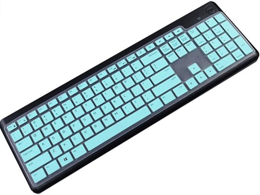 Silicone Keyboard Cover Skin Compatible for Dell Wireless Keyboard KM3322W KM117， Dell KM3322W KM117 Wireless Keyboard Protector (Mint)