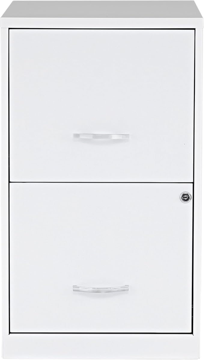 NuSparc 2 Drawer Locking Filing Cabinet | Pre-Assembled Steel Construction | Space-Saving Design is Perfect for Home and Small Office | Letter-Size | Assembled in North America