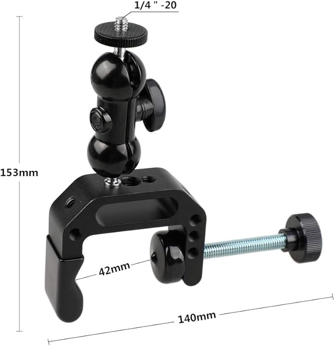 CAMVATE Camera Clamp Mount for DSLR Camera Led Video Light and Binoculars Holder Mount - 1122