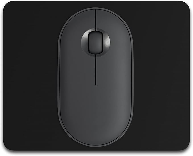 Dapesuom Small Mouse Pad, 5 x 6 Inch Thick Rubber Premium-Textured Non-Slip Portable & Washable Mini Mouse Mat for Women Men Wireless Laptops Keyboard Tray Gaming Work Computer Travel, Jet Black