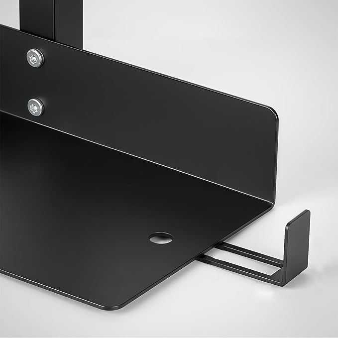 Under Desk Leg PC Mount,Adjustable Height and Width,CPU Holder Under Desk Table Beam PC Mount Bracket Computer Tower Wall and Under Counter Holder