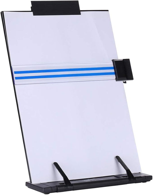 KLOUD CityBlack Metal Desktop Document Book Holder with 7 Adjustable Positions (Lost ocean-SJ981)