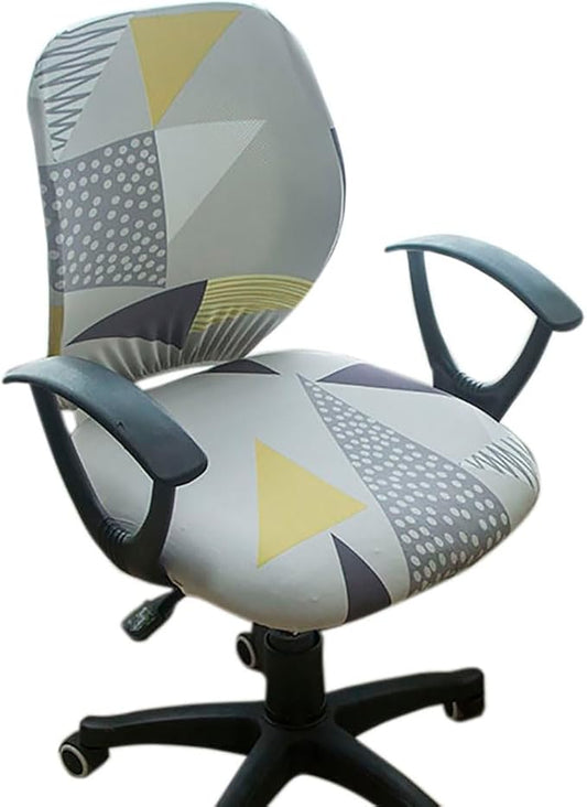 Melaluxe Computer Office Chair Cover - Protective & Stretchable Universal Chair Covers Stretch Rotating Chair Slipcover