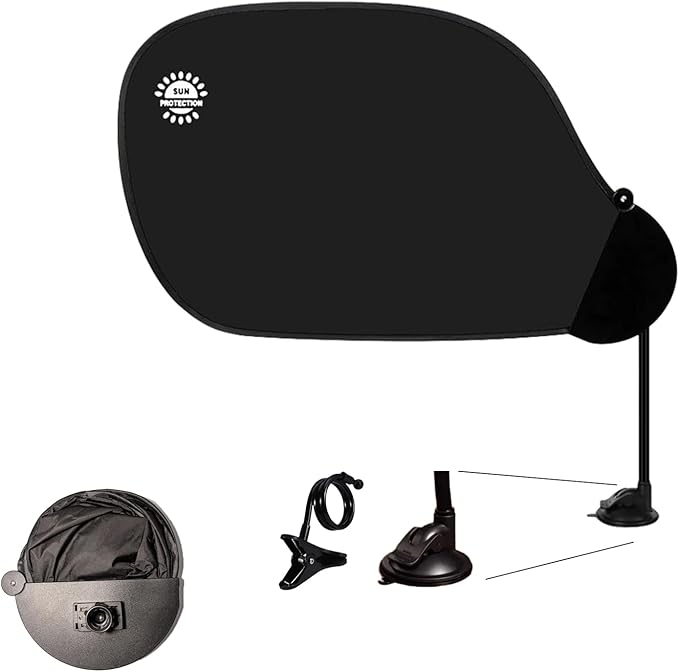 Cubicle Privacy Screen & Adjustable Desk Canopy, Office Partition Shade to Block Overhead Light & Reduce Monitor Glare, Portable Light Shield for Computer Monitors and Laptops (Black)