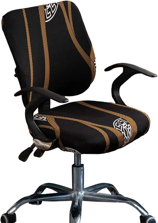 Melaluxe Computer Office Chair Cover - Protective & Stretchable Universal Chair Covers Stretch Rotating Chair Slipcover