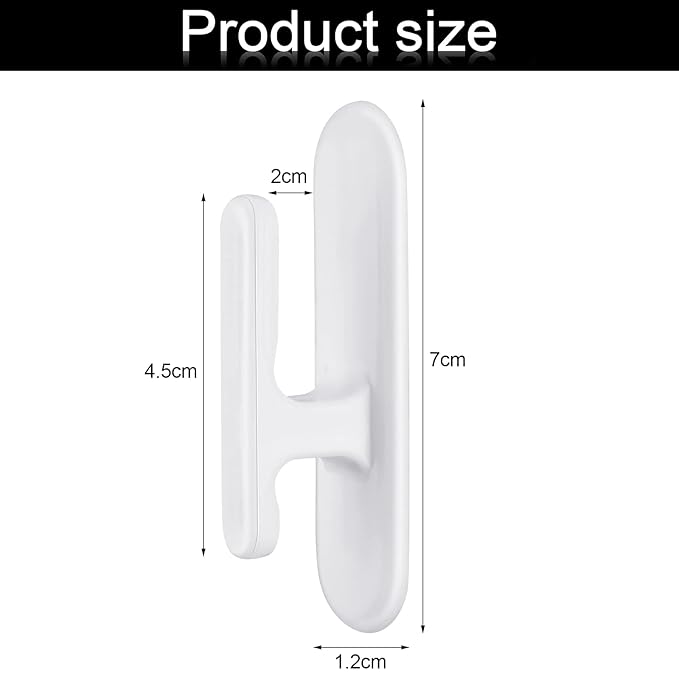8 Pieces Blind Cord Twister Safety Hooks Adhesive Blind Cord Holder Window String Holder Child Proofing Wind Up for Home Office Kindergarten Use