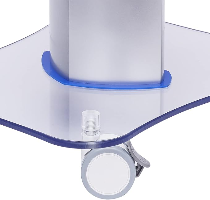 Beauty Salon Trolley Cart with Wheels, 3 Tier Esthetician Trolley Cart with Handle and Tray, Acrylic Salon Spa Rolling Stand Mobile Cart, Pedestal Cart Work Salon Station for Beauty Instrument Storage