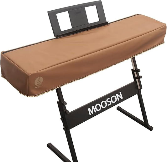 Keyboard Piano Cover Digital Piano Dust Covers Luxury Soft and Premium Surface Thickening Electronic Organ Covering Keyboard Update Encasement (Brown)