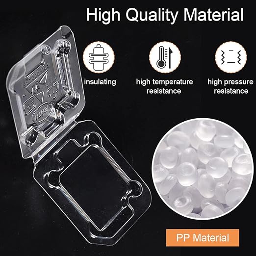 CPU Case Tray for Intel, Clamshell Plastic Protective Box Holder for Intel 775/1155/1151/1150/1156, Thicken Plastic Shell, with 10pcs Antistatic Bag + Label + Bubble Wrap, 10 Pcs