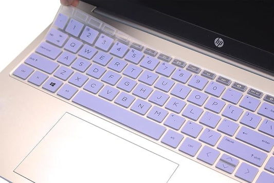Keyboard Skin Compatible for 15.6" HP Laptop 15-fc 15-fd 15t-fd 15z-fc, HP Pavilion 15 15-eg/eh/er 15t-eg200/eg300 15z-eh300, HP Pavilion 17z-cp000 17z-ca200 17-cn/cp Series (Purple Blue)