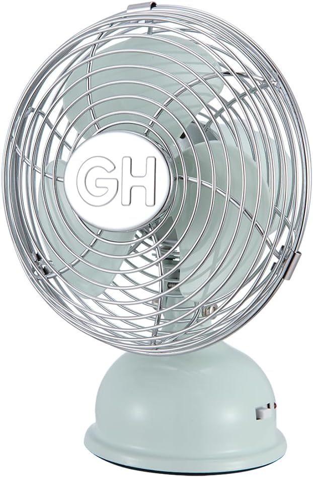 Good Housekeeping (92513) All-Metal USB-Powered 5" Oscillating Personal Fan (Breezewave)