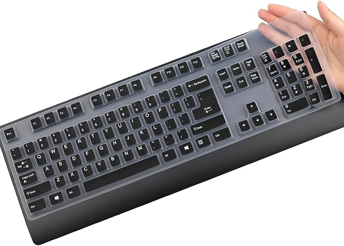 Keyboard Cover for Lenovo Preferred Pro & Preferred Pro II Wired Keyboard 4X30M86879 4Y9400 73p5220 US 41A5289 54Y9400 SK-8825/8813/8820/1619/8827/8817 KB-1021/1468 ku-0225 ekb-425a (Black)