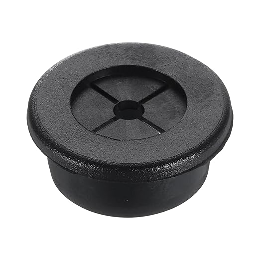 uxcell Cable Cord Grommet, 1" Inch (25mm) Desk Grommet Flexible Rubber Grommets Wire Hole Cover Pass Through for Office Computer Desk Wire Organizer, Black
